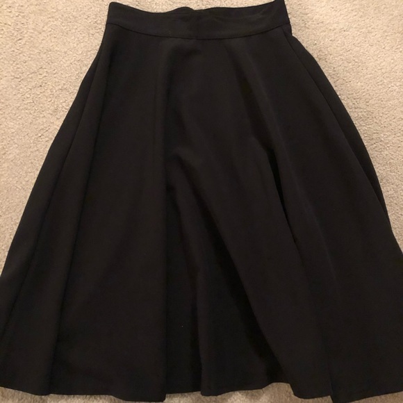 ModCloth RockSteady High Waist A-Line Skirt: Black - Picture 2 of 5